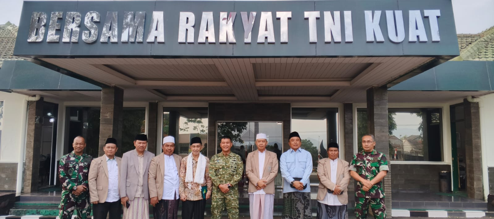 Pengurus Baru MUI Kabupaten Sukabumi Silaturahmi ke Dandim 0607 Kota Sukabumi